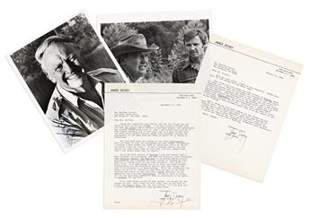 Dickey, James (1923-1997) Deliverance. [Together with] Two Typed Letters Signed & Two Signed Photographs.